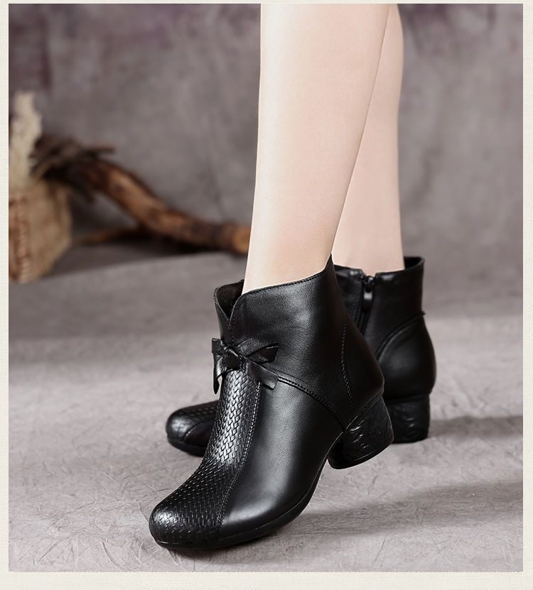 botas de cuero para mujer