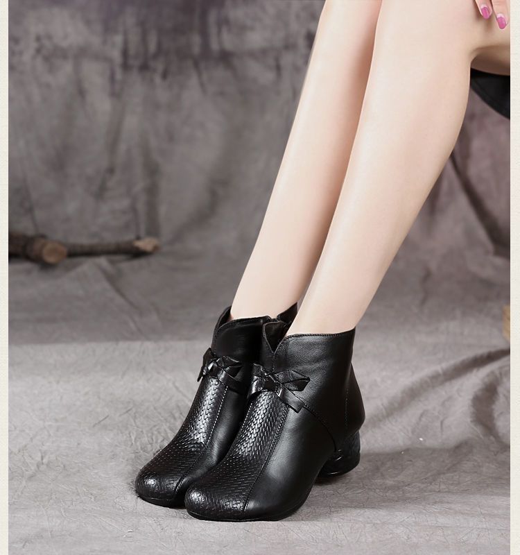 botas de cuero para mujer