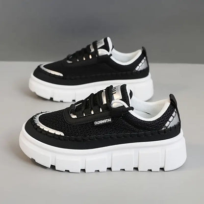 2025 Zapatos casuales de suela gruesa y caña baja