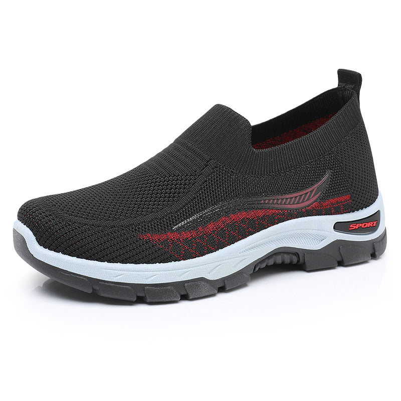 2025 nuevos zapatos de malla para personas de mediana edad y mayores