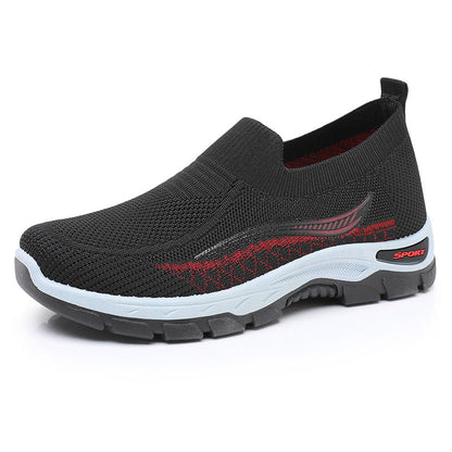 2025 nuevos zapatos de malla para personas de mediana edad y mayores