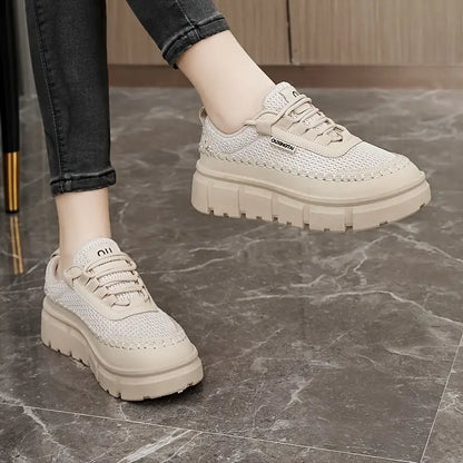 2025 Zapatos casuales de suela gruesa y caña baja