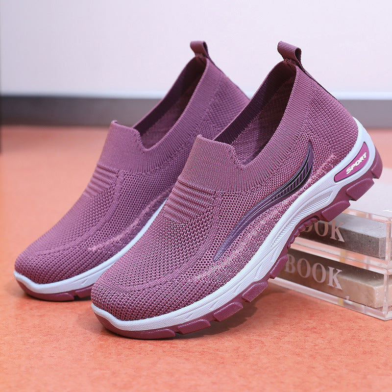 2025 nuevos zapatos de malla para personas de mediana edad y mayores