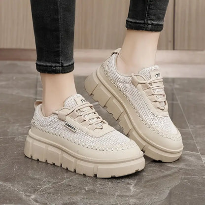 2025 Zapatos casuales de suela gruesa y caña baja