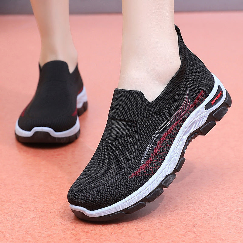 2025 nuevos zapatos de malla para personas de mediana edad y mayores