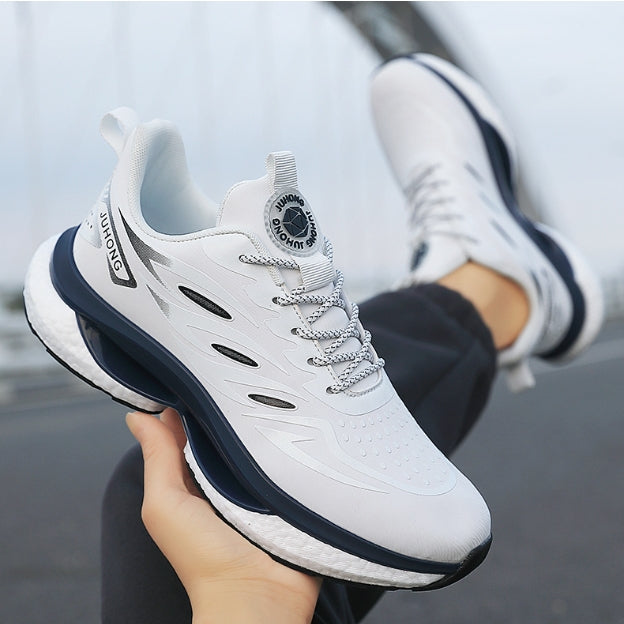 Zapatos de malla transpirable con suela ligera y rebote para hombre