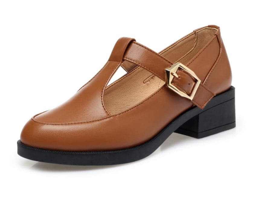 tacones en forma de T