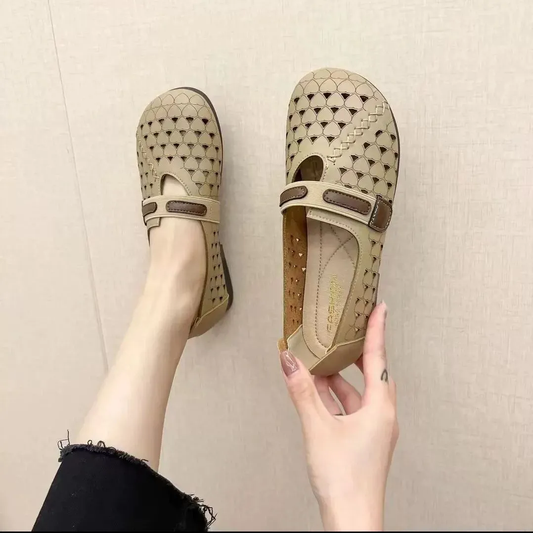 Sandalias retro sin cordones y con punta cerrada