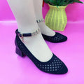 Tacones altos suaves de malla