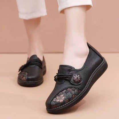 2025 Zapatos de piel de vacuno con suela blanda