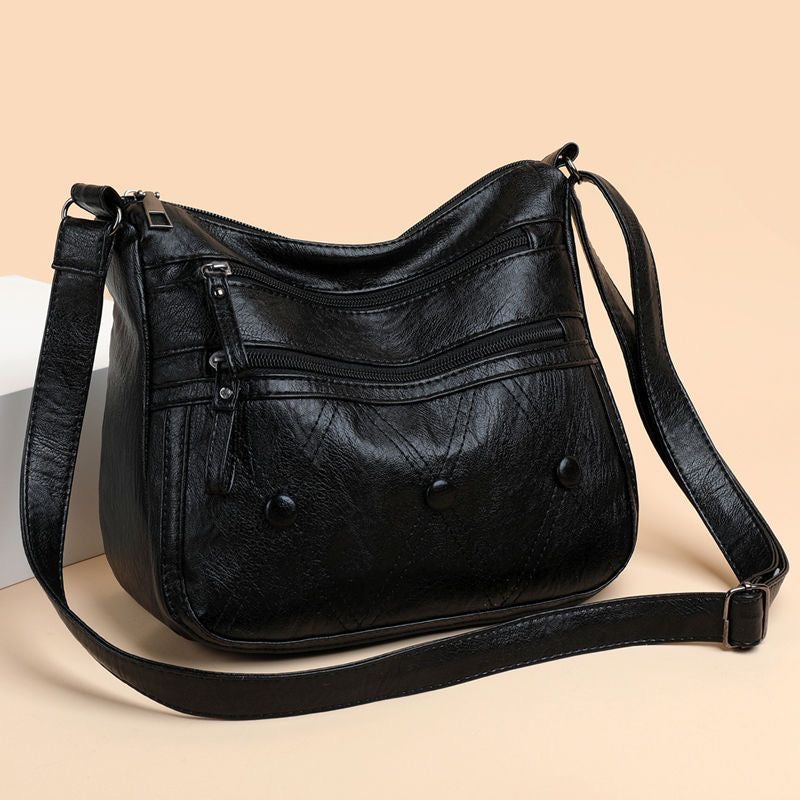 Bellemx™ |  Bolso de piel suave con botones