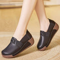 Zapatos de piel con logo cuadrado