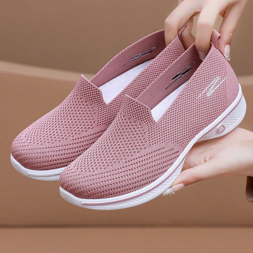 2025 nuevos zapatos de malla con suela blanda