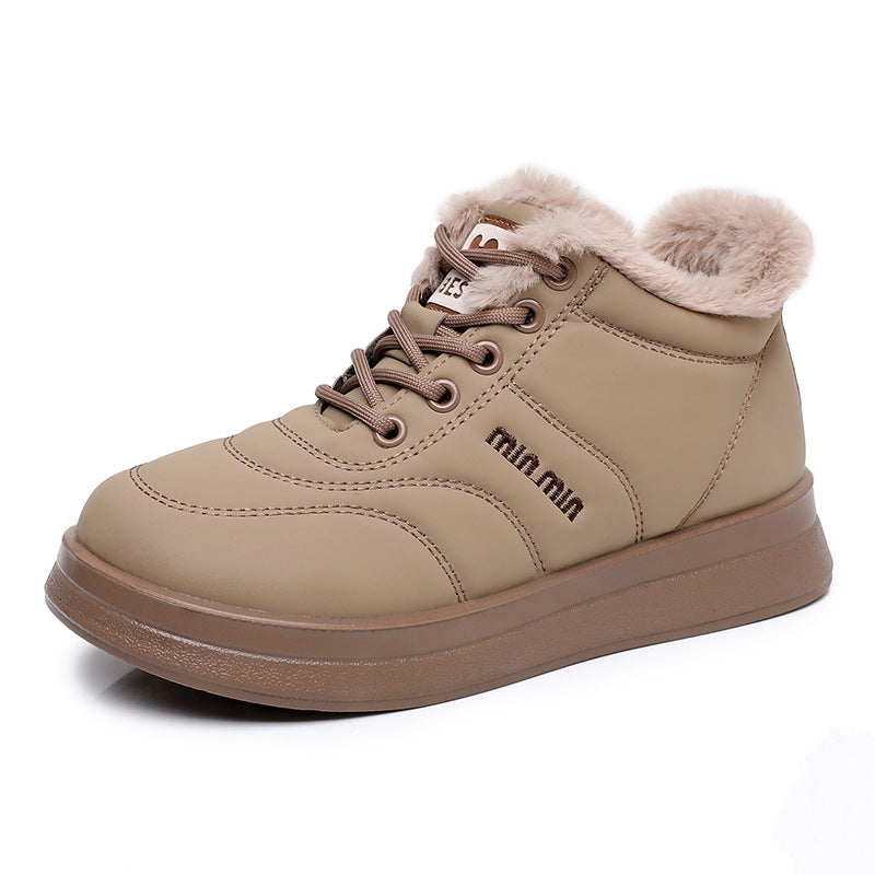 Botas altas de algodón con forro polar antideslizante