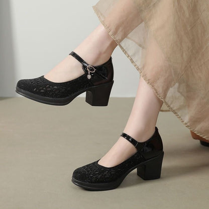 Sandalias de malla hueca