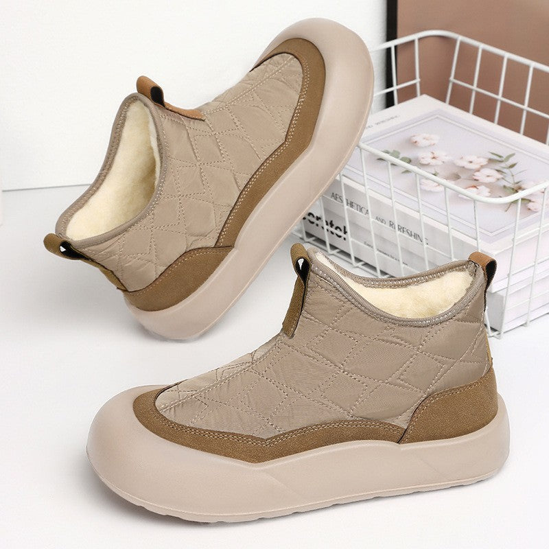 Botas cálidas de suela gruesa hasta el tobillo