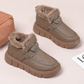 Botas de nieve impermeables de piel