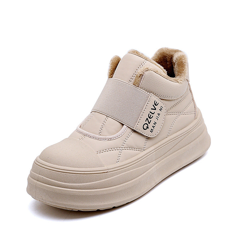 Botas de algodón con plataforma y caña alta