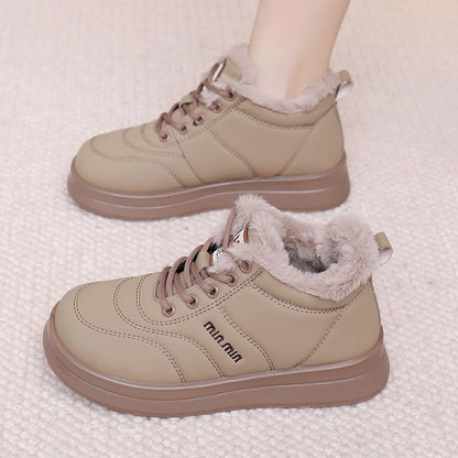 Botas altas de algodón con forro polar antideslizante