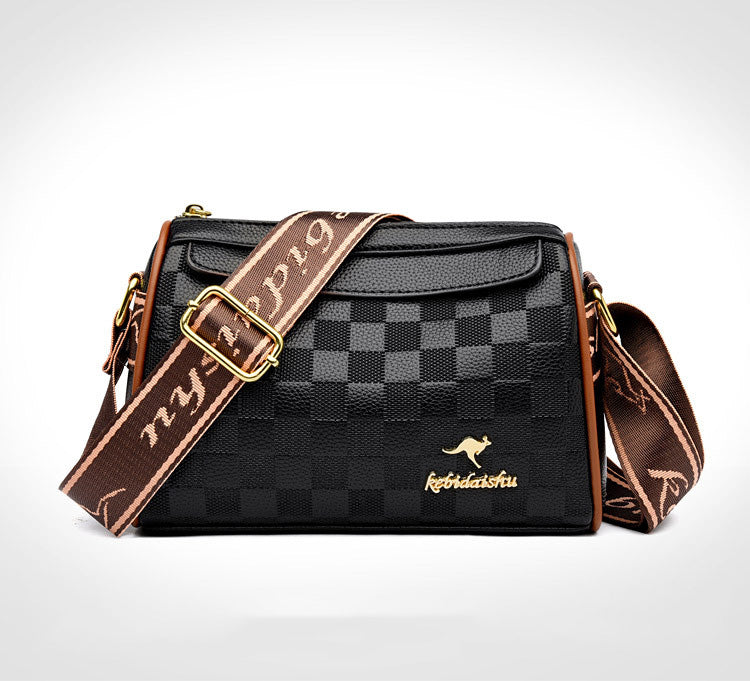 Bolso de piel de cocodrilo de color liso