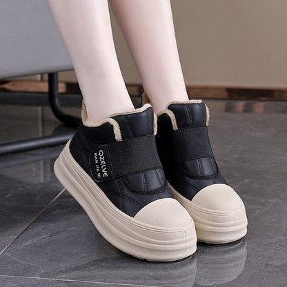 Botas de algodón con plataforma y caña alta