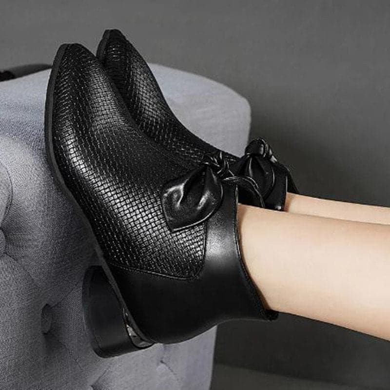 tacones altos de cuero